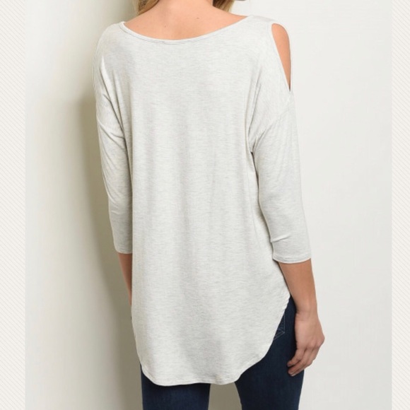 Desert vibe graphics T-shirt cold shoulder - Picture 2 of 8